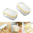 thumbnail image 1 of Contenedor De De Almacenamiento De s De 2pcs Con Tapa Hermética Para Cocina, Tenedor De De Soledad Plato de mantequilla con tapa, 1 of 10