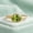 Sterling Silver, variant on Oval Cut Peridot Gemstone Bezel Band Ring, 925 Sterling Silver Yellow Gold Plated Pretty Handmade Ring, August Birthstone Jewelry Wedding Gift for Her