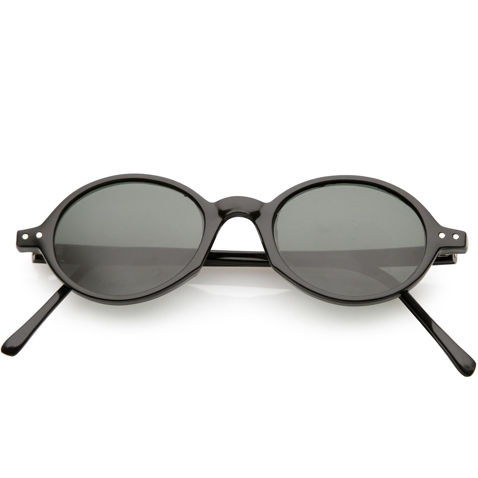 New 90's Vintage Style Black Dot Unisex Cool Sunglasses With Hand Polished Frame 