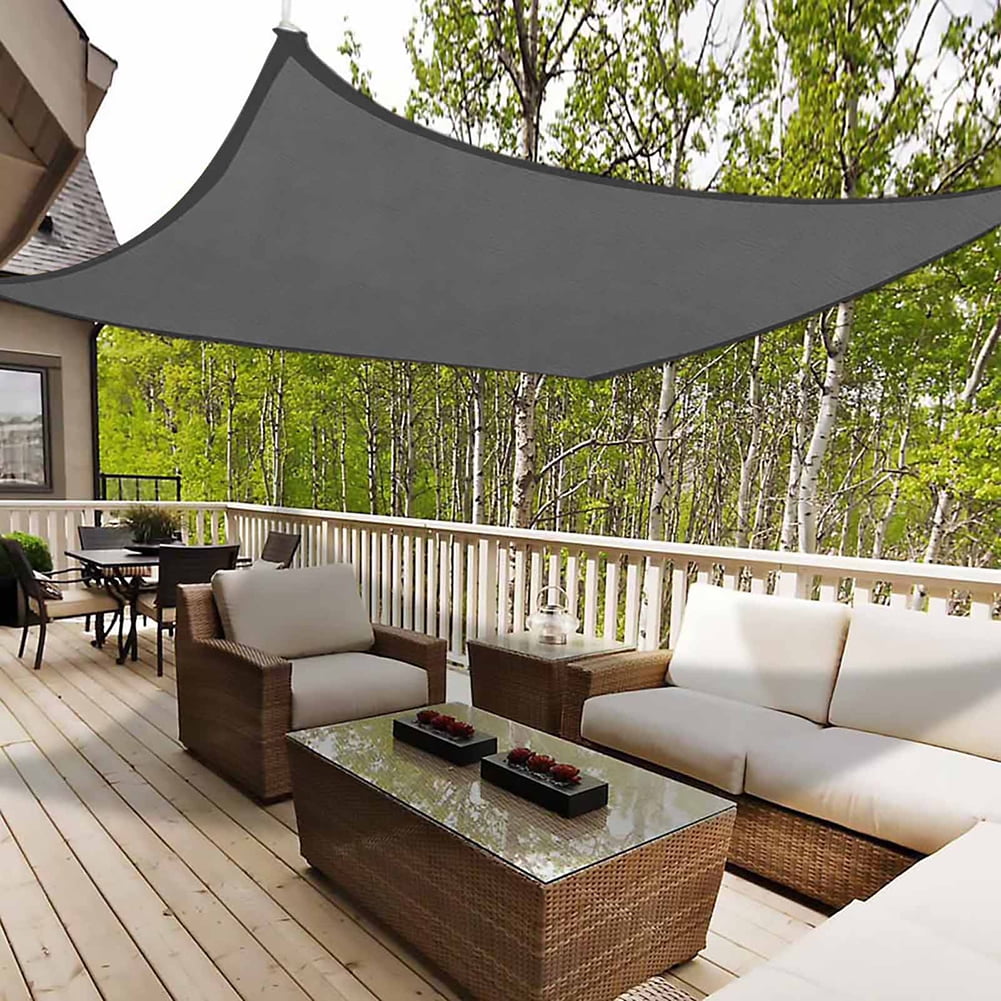 Garden Shade Sail Patio Screen Awning Garden Sun Canopy Shelter UV Block UPF40+ 