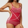 thumbnail image 2 of Gmluru Women's Shapewear Bodysuit Adjustable Shoulder Strap Tight Fitting Hip Lifting And Shaping Jumpsuit Red Tummy Control S-3XL, 2 of 5