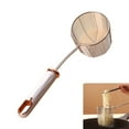 thumbnail image 2 of Stainless Steel Long Handle Colander Skimmer Thickened Deepening Strainer Spoon Kitchen Accessories Frying Tool, 2 of 9