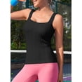 thumbnail image 3 of attraco basics Lady Workout Tank Tops Built in Bras Padded,Sleeveless Athletic Yoga Shirts, 3 of 6