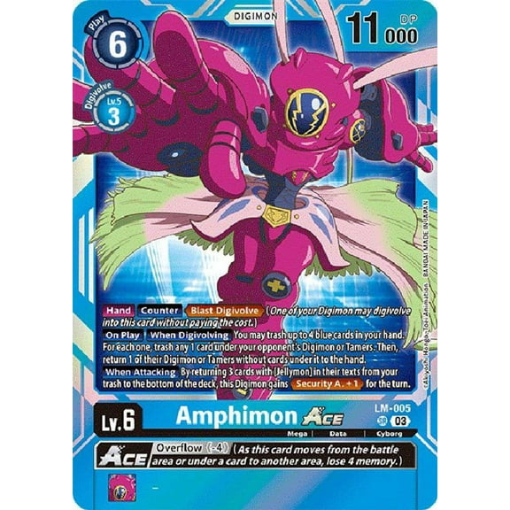 Digimon Exceed Apocalypse Super Rare Amphimon Ace LM-005 (English Exclusive)