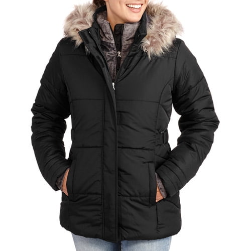 heavyweight hooded puffer jacket