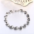 thumbnail image 5 of ZMY Home Stainless Steel Skull Bracelet - Skulls Chain Design Punk Jewelry (7.6inch), 5 of 5