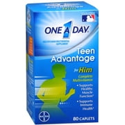One A Day Teen Advantage For Him (80 Count) Multivitamin Caplets