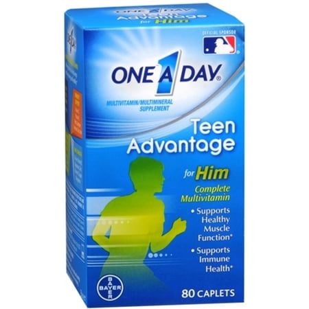 One A Day Teen Advantage For Him (80 Count) Multivitamin Caplets