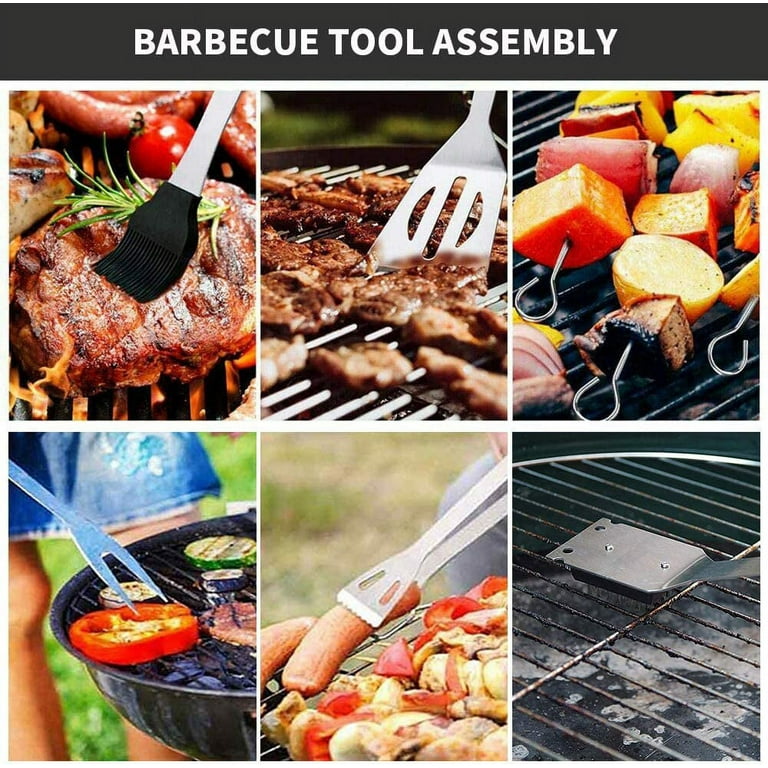  BBQ Accessories Kit - 20pcs Stainless BBQ Grill Tools