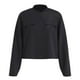 thumbnail image 1 of Chamarra George para Mujer, con Cuello Redondo, Botones al Frente, Bolsillos Simulados al Frente Negro Talla G, 1 of 4