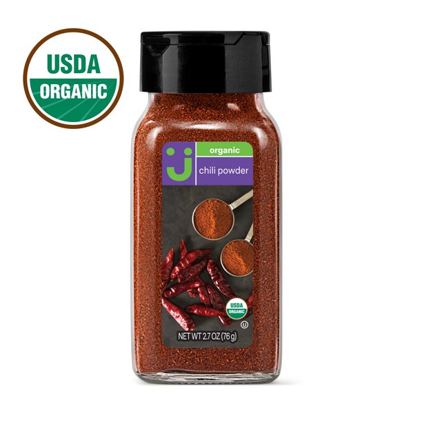 Uniquely J Organic Chili Powder, 2.7 oz