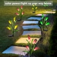 thumbnail image 5 of Solar Lights Outdoor Garden Stake Flower Lights, Multi Color Changing LED Lily Solar Powered Lights for Patio, Lawn, Garden, Yard Decoration, 5 of 7