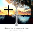 thumbnail image 2 of Coachuhhar Cross Necklace 925 Sterling Silver Tree of Life Pendant Necklace Cross Jewelry Gifts for Women Men, 2 of 7