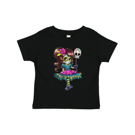 

Inktastic Día De Los Muertos Girl with Decorative Skull Balloon Gift Toddler Boy or Toddler Girl T-Shirt