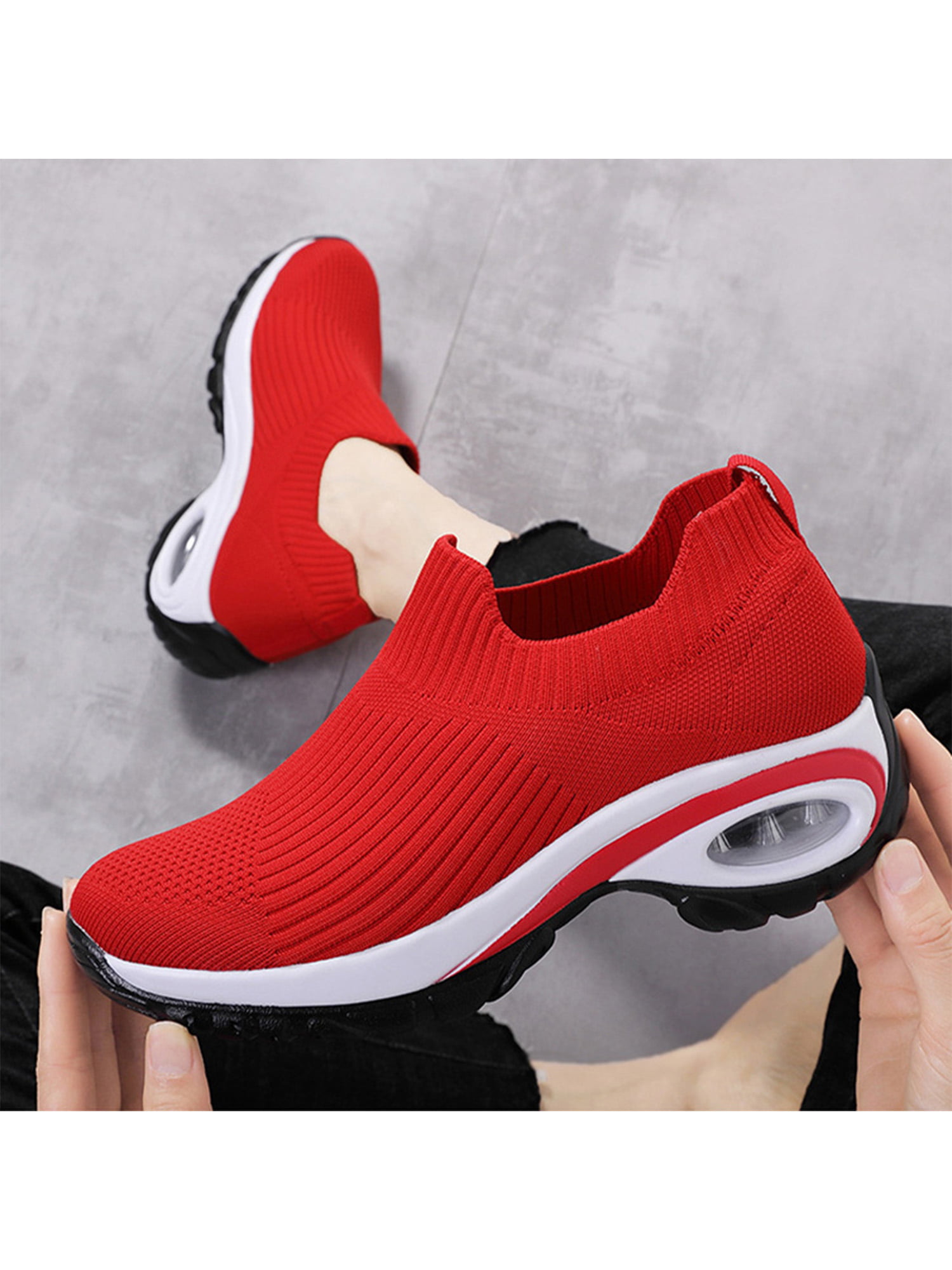 Womens Trainers Running Shoes No Slip Sneakers Nursing Tennis Shoes Sport Casual Walking Shoes Work Jogging Work Workout 