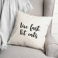 thumbnail image 2 of Creative Products Pet Cats 18x18 Spun Poly Pillow, 2 of 2