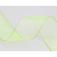 thumbnail image 3 of Joycrosso 3 Inch Key Lime Wired Organza Ribbon - 20 Yards Sheer Decorative Ribbon for Gift Wrapping, Wedding Decor, Christmas Tree, Crafts & DIY Projects, 3 of 6