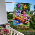 thumbnail image 5 of Dora-South Park -bandera de jardín temática. Regalo perfecto para fans, amigos y familiares, ideal para actividades al aire libre y decoración de fiestas.28CM*45CM, 5 of 5