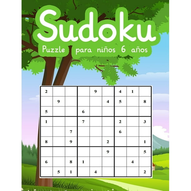 Sudoku Puzzle para niños 6 años: Sudokus de Nivel Fácil a difícil Entrena -la Memoria y la Lógica Libro de grandes (Paperback) Walmart.com