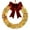 Yellow, variant on Lighted Metal Christmas Wreath 12Inch, Warm LED Luminous Door Wreath with Glowing Bow, Outdoor Holiday Front Door Ornament Décor, Wreath