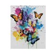 thumbnail image 5 of Colorful Butterflies Blackout Curtain Panels 63x55in Drapes Privacy Assured for Living room Bedroom Bathroom 2 panels set, 5 of 5