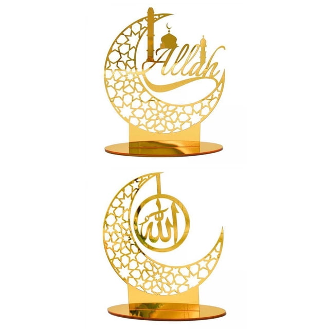 Acrílico Eid Mubarak licencia Musulmana Decoración Suministros para Decoración para hogar