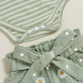 thumbnail image 7 of BLVB Newborn Baby Girl Clothes Infant Girl Cute Outfits Long Sleeve Ruffle Romper Floral Pants and Headband Set 0-24 Months, 7 of 7