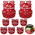 thumbnail image 1 of Juego de 20 posavasos navideños de fieltro, reutilizables y absorbentes con un exquisito diseño navideño, para bebidas frías o calientes, súper absorbentes y resistentes al calor., 1 of 5
