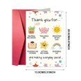 thumbnail image 3 of Teacher Appreciation Card Teacher Appreciation Gift Card Bulk Teacher's Day Teacher Teacher Card Teacher Appreciation Gift Of The Year (Thanks), 3 of 5