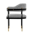 thumbnail image 6 of Manhattan Comfort Lia Dining Armchair with Metal Frame in Gray - Set of 2, 6 of 11