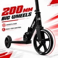 thumbnail image 6 of HALO Rise Above Supreme Big Wheel (8") Scooter - Black - Adults and Kids - Unisex, 6 of 9