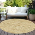 thumbnail image 6 of Addison Rugs Chantille Indoor/Outdoor Transitional Stripes Wheat Washable Round Rug, 8' x 8', 6 of 6