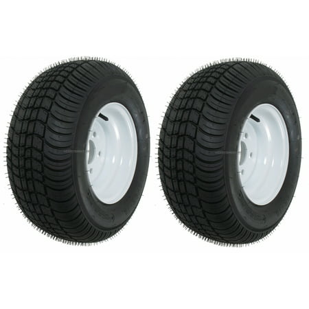 2-Pack Trailer Tires Rims 20.5 8 10 205/65-10 20.5X8.0-10 10 in. 5 Lug E