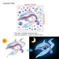 thumbnail image 2 of Glow In The Dark Blue Whales Froth Glows In The Dark Stickers Holiday Decorations Glow In The Dark Stickers, 2 of 6