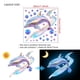 thumbnail image 3 of Pegatinas de pared de ballenas que brillan en la oscuridad - Calcomanías de PVC azul para habitaciones infantiles, guardería, fiestas y decoración navideña, 3 of 6