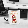 thumbnail image 2 of Merry Christmas Persian Enjoys Catmas Winter Xmas Holiday 11oz Accent Two-tone Mug Cat Lover Kitten Owner Gifts Coffee Tea Cup - 02022, 2 of 5
