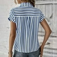 thumbnail image 4 of Lightweight Tops & Blouses Short Sleeve Shirts for Women V Neck s for Women Golf Linen Crop Tops for Women Summer Generic Womens Tops Hide Belly, 4 of 6