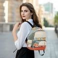thumbnail image 6 of FORMRS Mini Backpack Purse for Women Travel Daypack Casual Shoulder Bag, Beige Glasses, 6 of 7