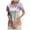 Orange, variant on COMVALUE Printed Scrub Tops Women Short Sleeve V Neck Plus Size Scrubs for Womens Nursing Uniforms Shirts with Pockets (Dark Purple, XXL)