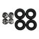 thumbnail image 3 of Ruedas RC Neumáticos 4 piezas Reemplazo Profesional Fácil Instalación Modelo DIY Repuesto Negro Accesorio DIY para 1:18, 3 of 9