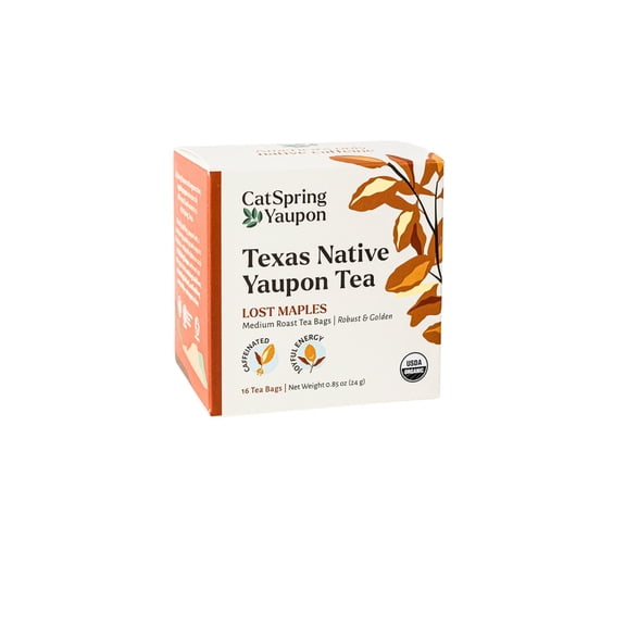 CatSpring Yaupon Tea, Yaupon, Lost Maples, Medium Roast, Organic - 1 box