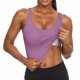 thumbnail image 2 of Camisas de vestir para mujer,Blusa informal de poliéster con cuello en V y mangas cortas para mujer, con acolchado en el pecho, largo normal, lavar a mano con agua fría, sopatenor, 2 of 9