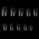 thumbnail image 3 of 600 Uds cabeza redonda Artificial falso arte de uñas forma plana cubierta completa manicura transparente, 3 of 5