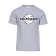 thumbnail image 1 of Gravity Threads T-Shirt de Basketball à Manches Courtes pour Hommes Los Angeles - Gris Chiné - P, 1 of 1