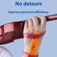 thumbnail image 2 of 4/4-1/2 Violin Hand Corrector Ayuda la muñeca Accesorios enseñanza () Naranja, 2 of 9