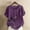 Purple, variant on QUNYINEY Dandelion Women's T-Shirts Casual Pullover Short Sleeve Crew Neck Tops Linen Loose Button Tops for Women Trendy