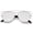 Silver / Full Mirror, variant on sunglassLA - Technologic Full Metal Crossbar Flash Mirror Flat Lens Aviator Sunglasses - 54mm
