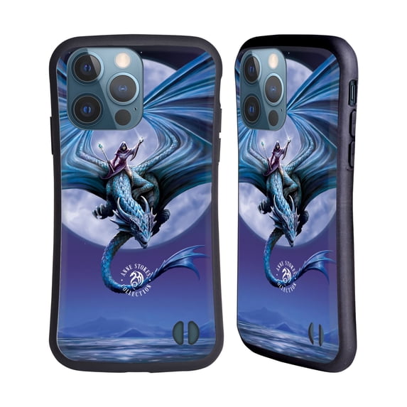 Head Case Designs Officially Licensed Anne Stokes Dragons 3 Moonstone Hybrid Case Compatible with Apple iPhone 13 Pro