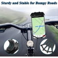 thumbnail image 4 of Bike Phone Mount - Phone Holder for Bike, Phone Stand for Motorcycle, Silicone Phone Holder for Handlebar fits iPhone, Samsung, Huawei, GPS, Adjustable Rotation Phone Mount for Bike, Stroller, 4 of 8