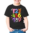 thumbnail image 3 of WOYY Short Sleeved Tee for Girls Summer Casual Digital Print O-Neck T Shirt, Sizes 3-14, 3 of 3